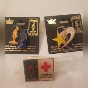 Lot of 3 Olympic Pins 1996 Atlanta.   FF179